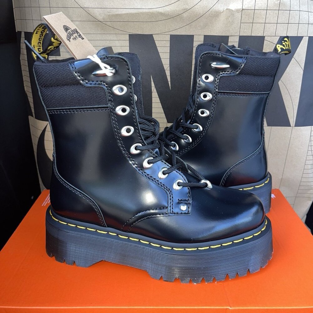 New Dr. Martens Jadon Hdw Hardware Platform Boots Women’s Size 6